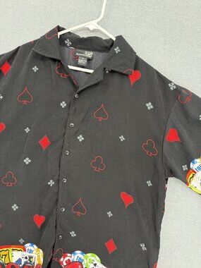 Andrade Casino Hawaiian Shirt Mens XL Poke Cards Slots Rare Print READ